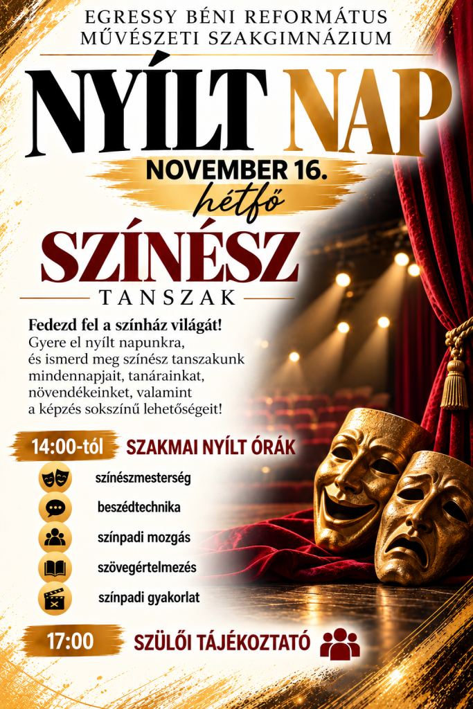 Színész Tanszak Nyílt Napja